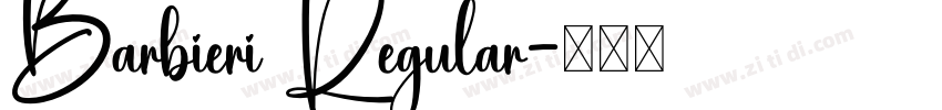Barbieri Regular字体转换